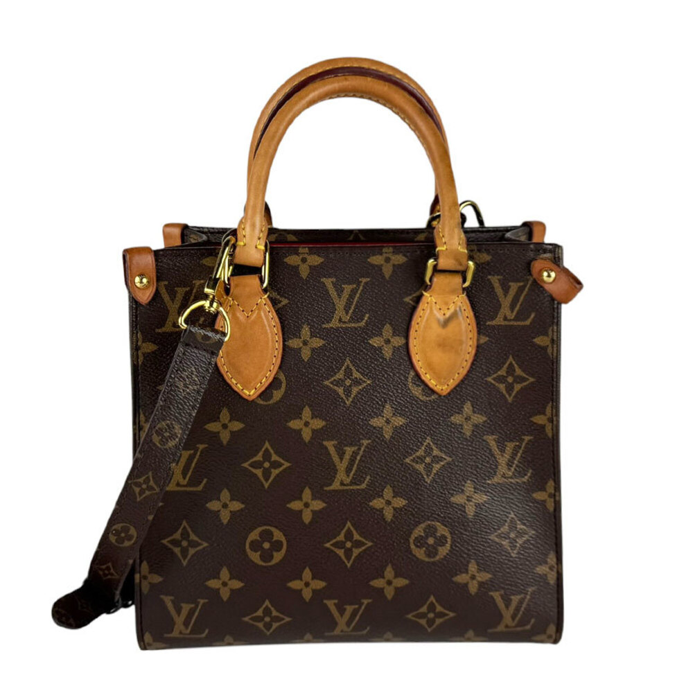 Louis Vuitton LOUIS VUITTON Handbag Shoulder Bag Monogram Sac Plat BB Canvas ...